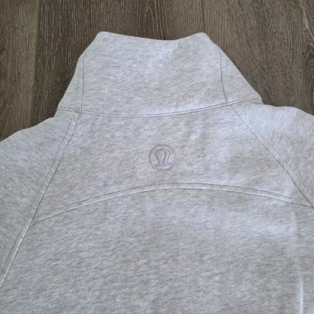 NWT Lululemon Scuba Oversized Funnel Neck Half Zip Womens M/L Heather Gray - Picture 3 of 5
